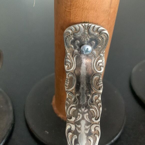 Set of 5 Vintage Wood Spool Candleholders – 1930s Blue Bird Silk Co. Repurposed - Picture 5 of 12